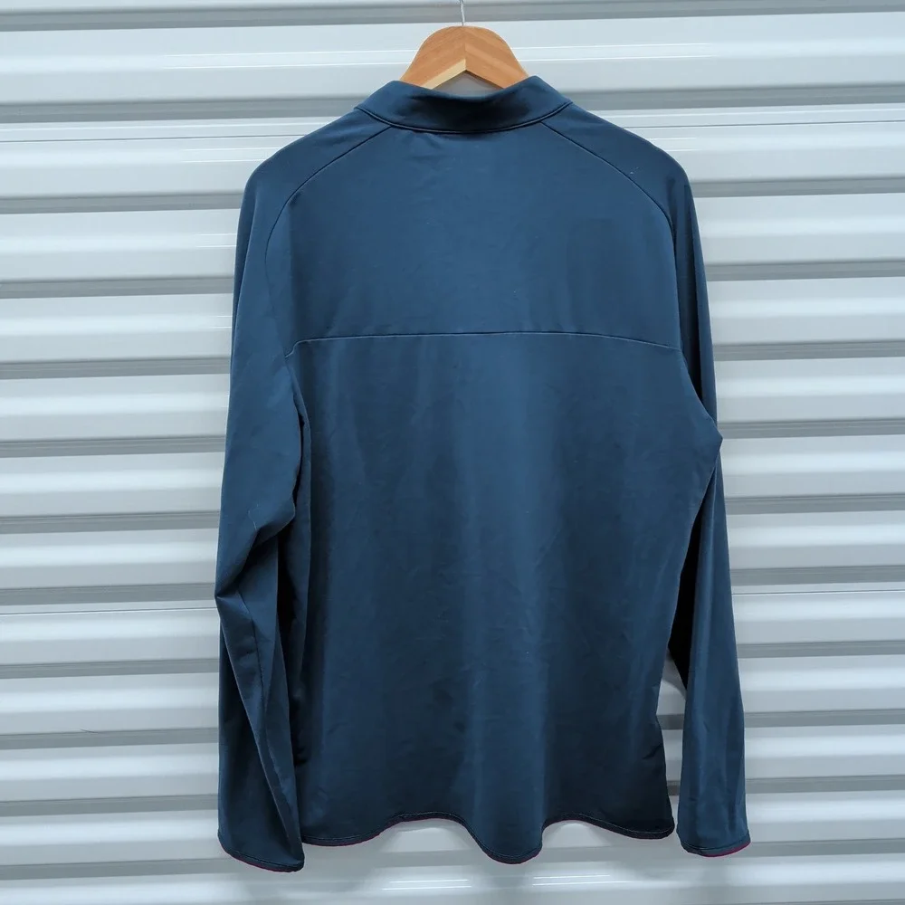 Adidas Ryder Cup 2016 Hazeltine Mens XL Golf Pullover Quarter Zip Navy Blue‎
